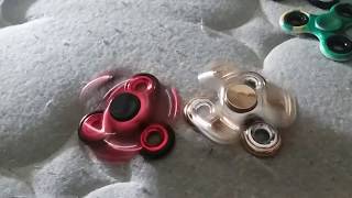 Metallic stackable fidget spinners