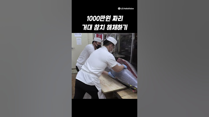 1000만원 짜리 거대 참치 해체하기 #shorts #참치 #참치해체 #회손질
