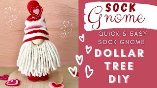 GNOME DIY Dollar Tree Sock Gnome | Simple and Easy How to Make a Sock Gnome!