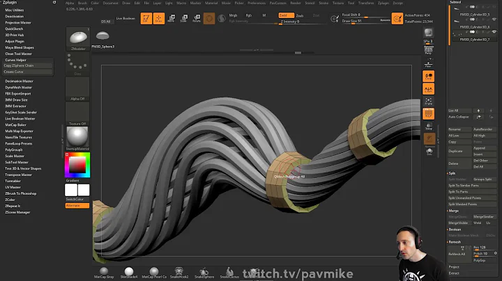 087 ZBrush Twisted Wire Bundle Creation Techniques