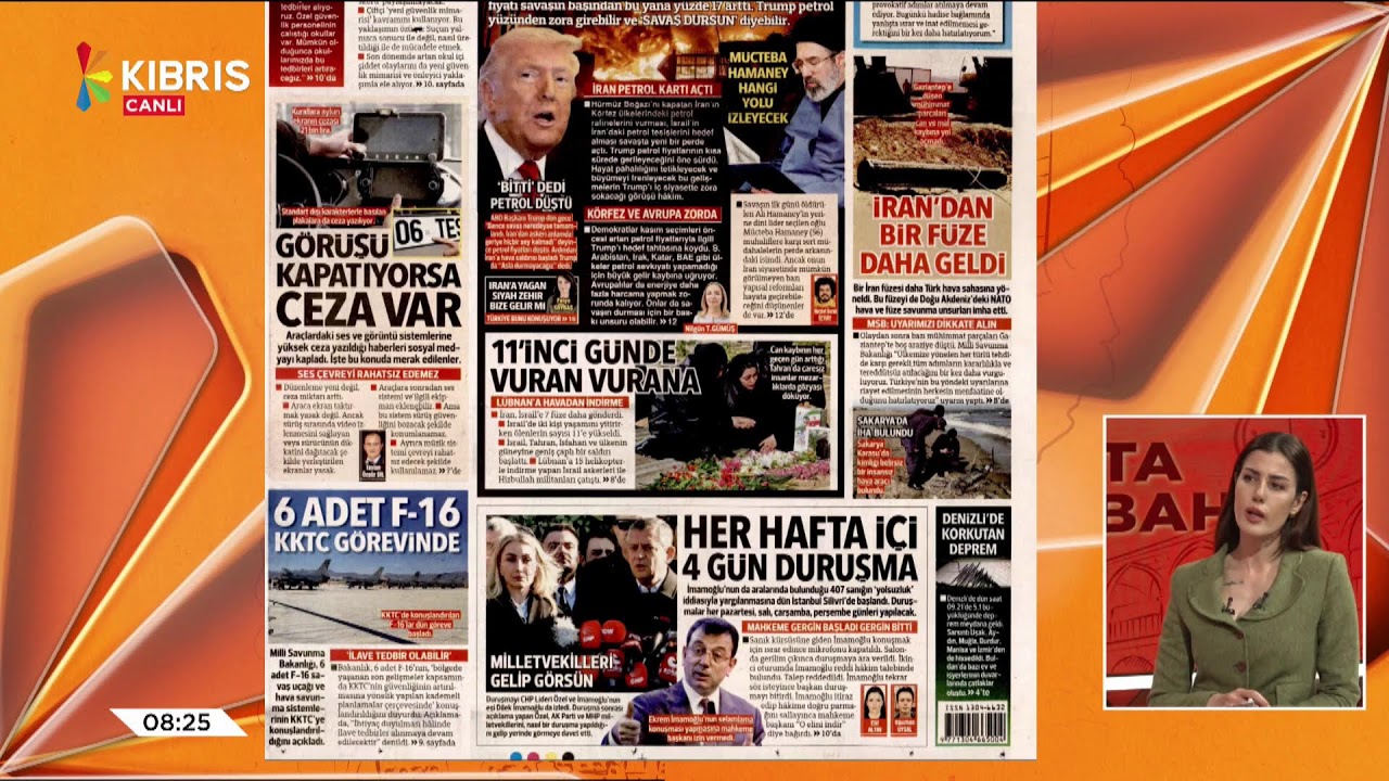 KIBRIS'TA SABAH - GAZETE MANŞETLERİ