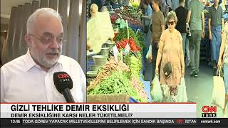TOPLUMUN YÜZDE 30'U DEMİR EKSİKLİĞİ YAŞADIĞININ FARKINDA DEĞİL!