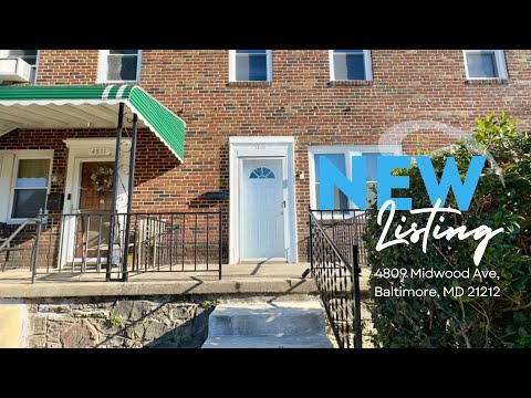 4809 Midwood Ave, Baltimore, MD home video tour