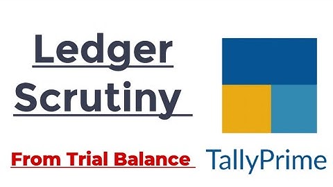Ledger Scrutiny | Trial Balance Scrutiny