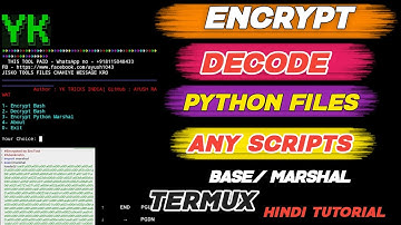 Encrypt Base/ decode #termux 2024 || python code encrypted/decrypt