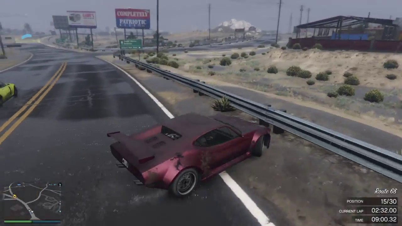 GTA 5 Racing Broken cars in the rain YouTube