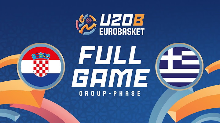 Group Phase | Croatia v Greece | Full Basketball Game | FIBA U20 Women's EuroBasket 2024 Division B