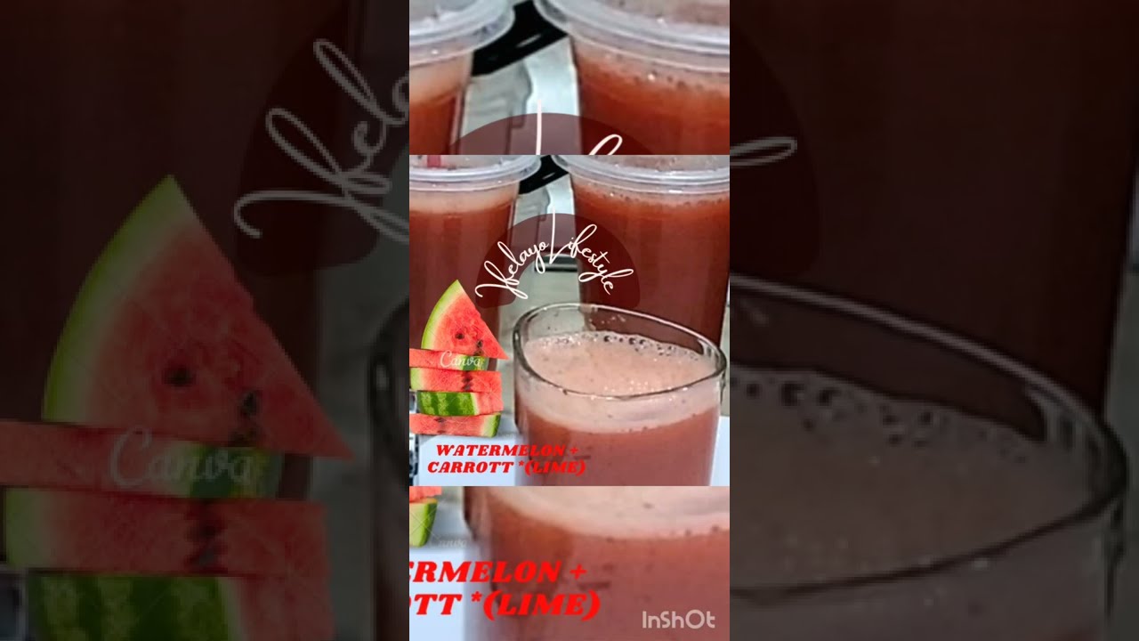 Watermelon🍉, Carrot🥕 and Lemon 🍋 juice 😋