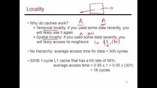 Video 63: Locality Benefits, CS/ECE 3810 Computer Organization