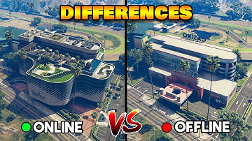 HOW DIFFERENT IS GTA ONLINE FROM GTA 5 SINGLE PLAYER? (GTA 5 ONLINE VS GTA 5 OFFLINE)