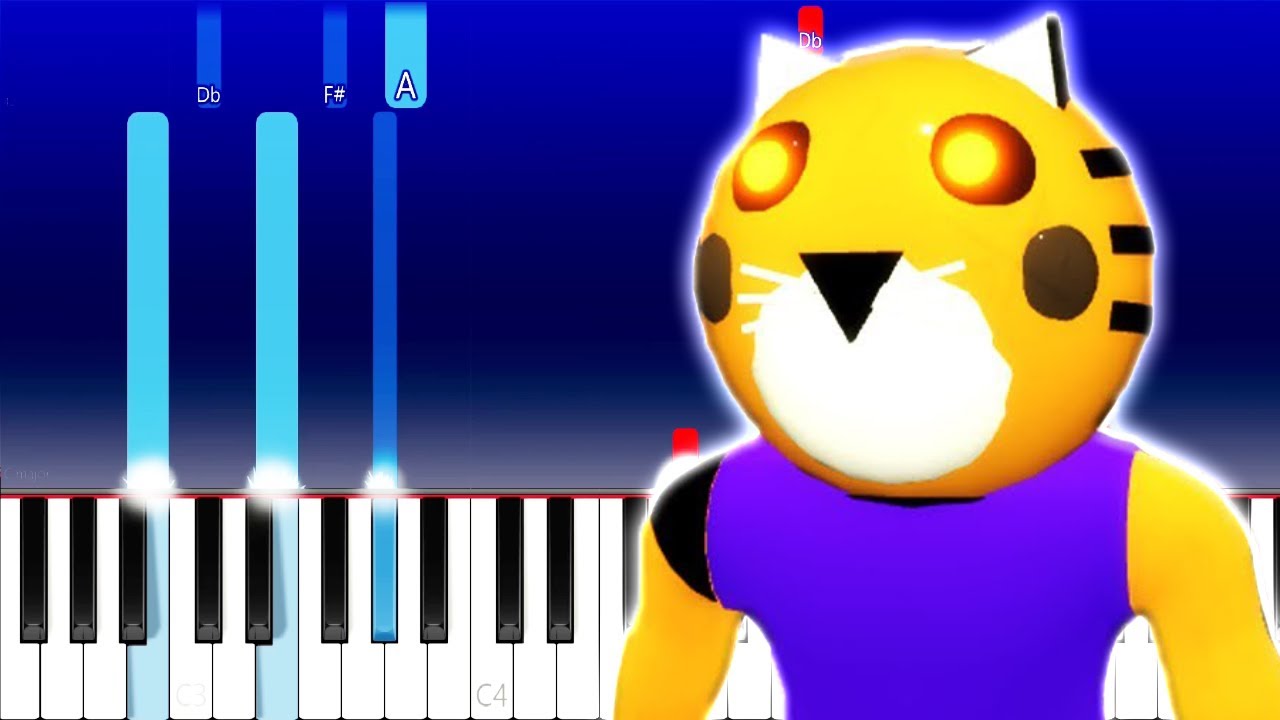 Piggy Roblox Tigry Soundtrack Piano Tutorial Youtube