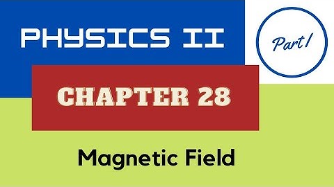 Physics II - Ch. 28 Magnetic Field - Part I - Spring 2022