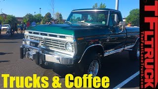 Trucks and Coffee: Pristine 1974 Ford F250 Highboy Revealed