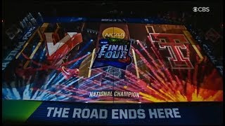 2019 NCAA Basketball National Championship Amazing Court Video and Starting Lineups