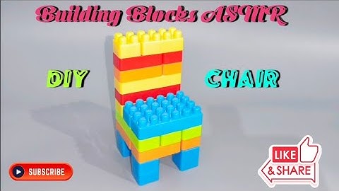 Satisfying Diy Building Blocks Chair 💺| ASMR sound #asmr #asmrsounds #diy