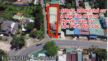 Nhà 2 mặt tiền Nguyễn Văn Cừ, Phường Lộc Phát, Tp Bảo Lộc, Lâm Đồng