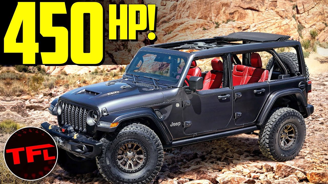 Jeep Reveals The , 450 Horsepower V8 Wrangler Rubicon 392 Concept  - The Fast Lane Car