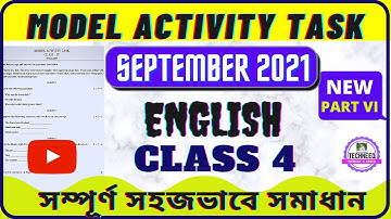 CLASS 4 MODEL ACTIVITY TASK ENGLISH SEPTEMBER 2021 PART 6 //CLASS 4 ACTIVITY TASK SEPTEMBER 2021 NEW