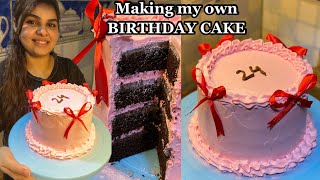 I made my own Birthday Cake | Simple Chocolate Cake Recipe