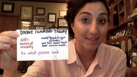 Dr. Sahar Joakim, What is divine command theory?