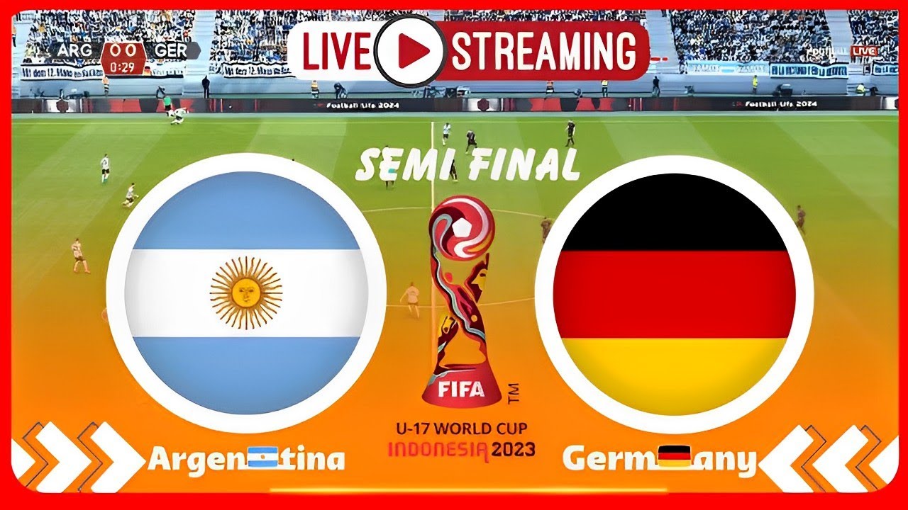 ⚽ Argentina U17 vs Germany u17 LIVE Semifinals ENVIVO FIFA U17 World