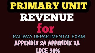 What are primary units in railway ? What is the full form of PU in railway?