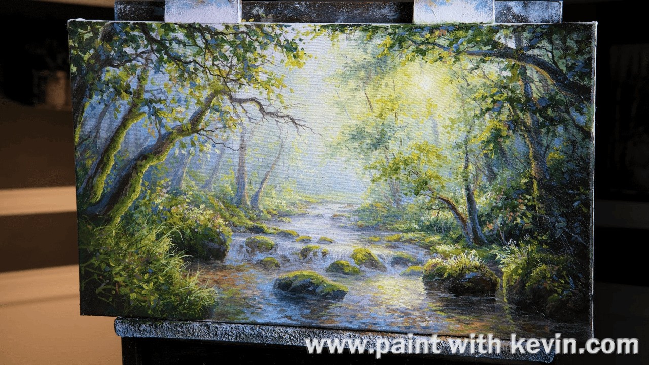 Easy Forest Stream Painting for Beginners | Oil Step by Step 2026 - YouTube