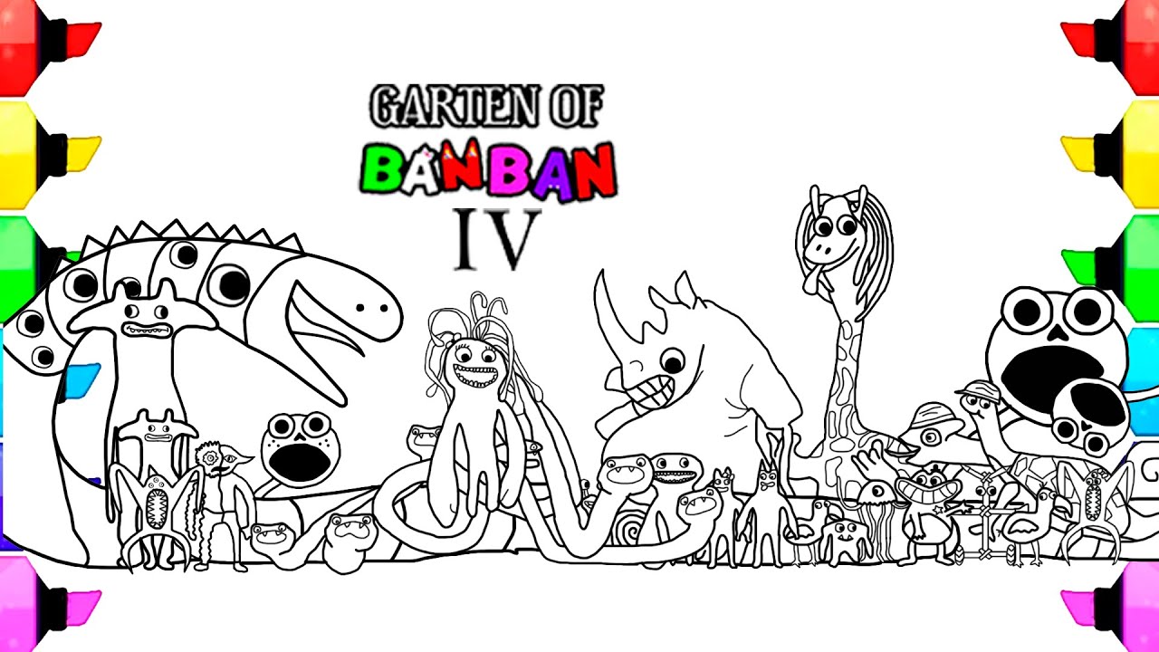 GARTEN OF BANBAN 3 Coloring Pages from Third Teaser Trailer