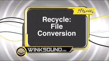 Propellerheads Recycle: File Conversions | WinkSound