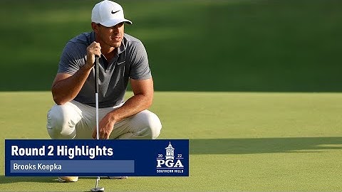 Brooks Koepka Shoots Three-Under Par 67 | Round 2 | PGA Championship | 2022