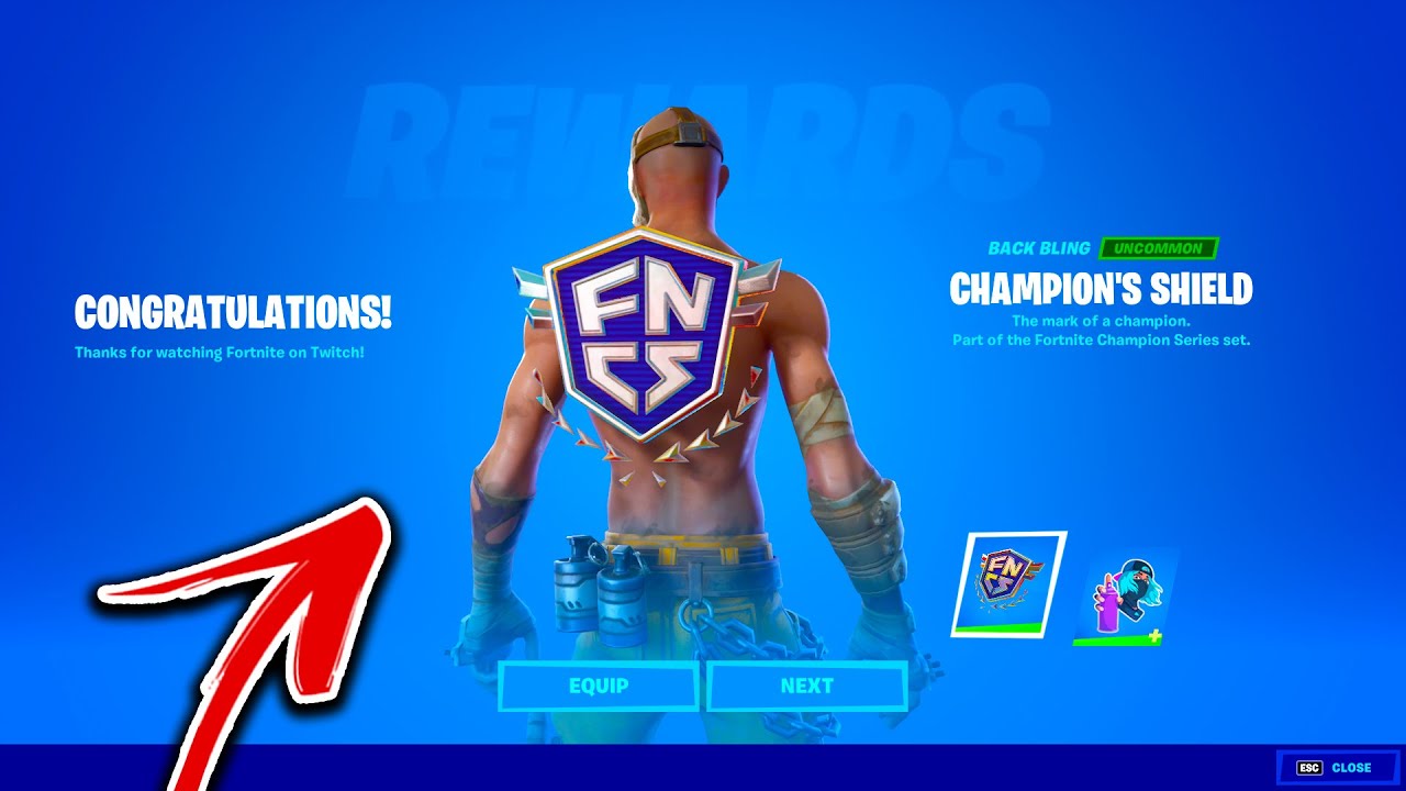 You Can CLAIM A FREE FNCS Backbling RIGHT NOW! (FREE Fortnite Backbling