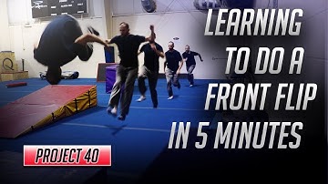 How I  Learned To Do A Front Flip In 5 Minutes