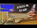 Flying across the Keystone State! Philadelphia to Pittsburgh on AA