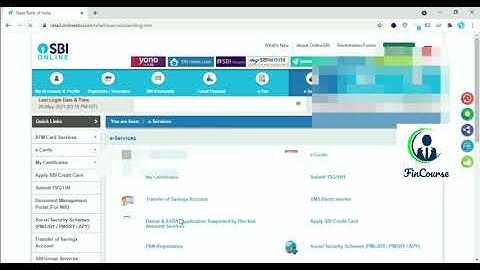 How to Generate SBI ATM PIN through Internet banking - FinCourse