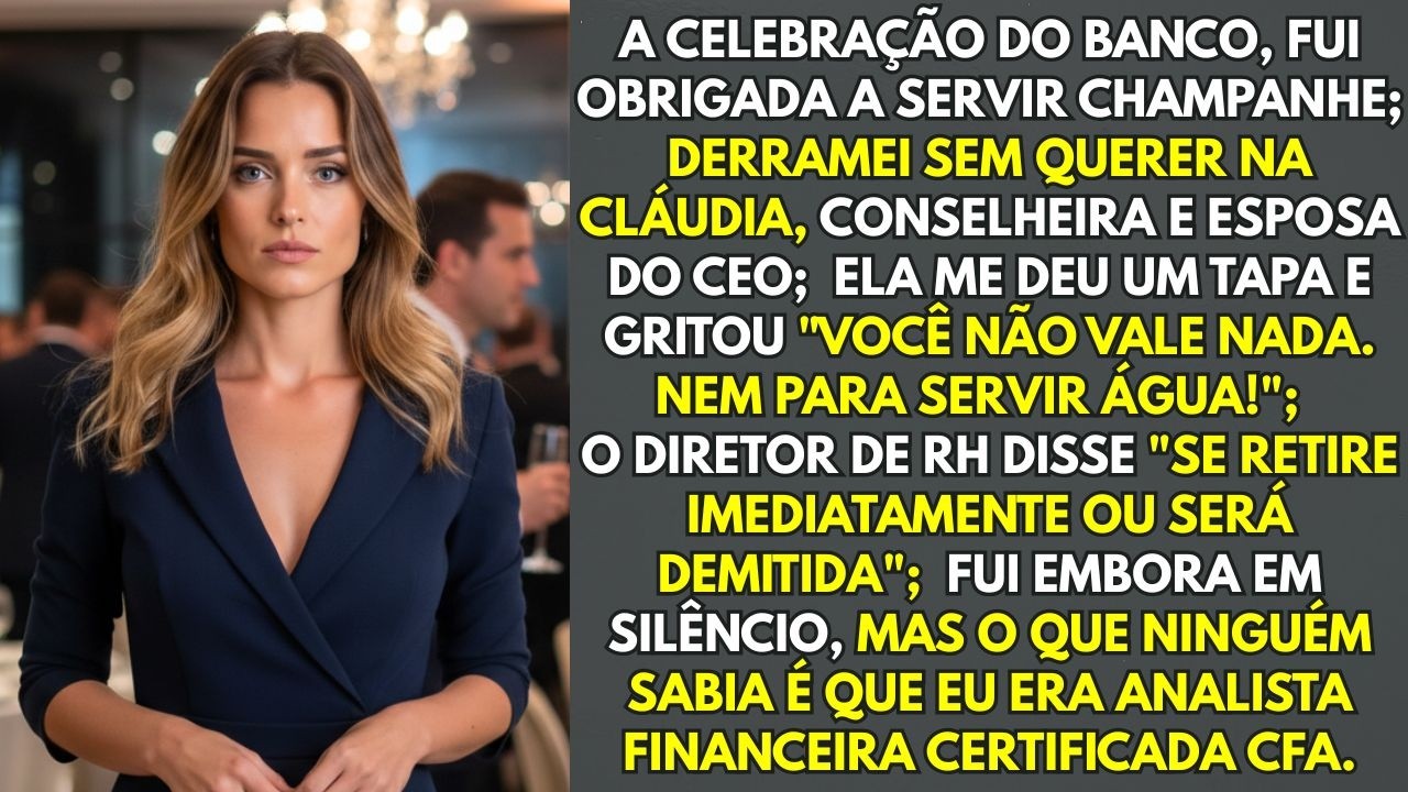Na Celebração Do Banco, Derramei Champanhe Sem Querer Na Conselheira; Ela Me Esbofeteou E Gritou...