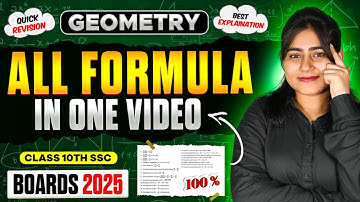 GEOMETRY ALL FORMULAE IN ONE VIDEO✅ | BEST EXPLANATION 🔥| CLASS 10TH SSC BOARD EXAM 2025🎯