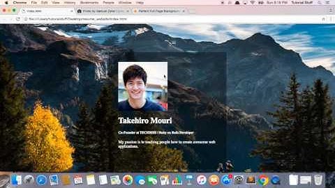 Part 7 - Adding a Profile Picture