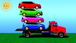 cars learning colors cartoon numbers learn spiderman children