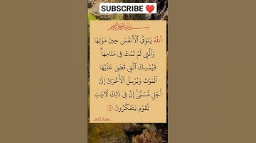 الأية 46 من سورة الزمر #القرأن_الكريم #محمد_رسول_الله #تلاوة_رائعة #سورة_الزمر