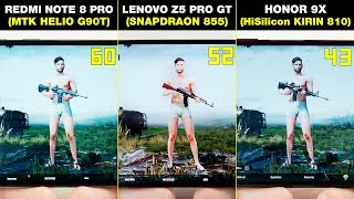 REDMI NOTE 8 PRO vs LENOVO Z5 PRO GT vs HONOR 9X - БОЛЬШОЕ СРАВНЕНИЕ В ИГРАХ! 🔥 FPS+НАГРЕВ