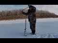 рыбалка в декабре после метели и встретила бобра на Урале.