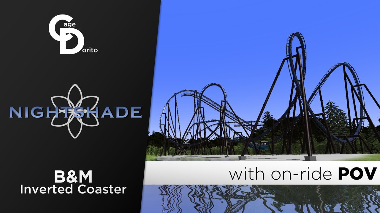 Nightshade - B&M Inverted Coaster - Ultimate Coaster X - YouTube