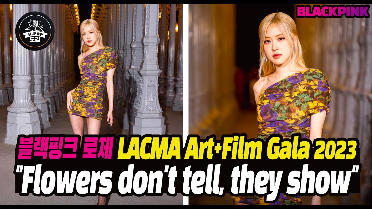 블랙핑크 로제 화려한 인맥 돋보이는 LACMA Art+Film Gala 2023 "Flowers don't tell, they