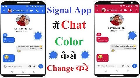 How To Change Color Of Chat On Signal App | Signal App Me Chat Color Change Kaise Kare [Hindi]