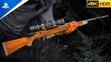 The Last of Us Remake PS5 - "Hunting Rifle" Brutal & Aggressive Gameplay (Grounded) 4K / 60FPS