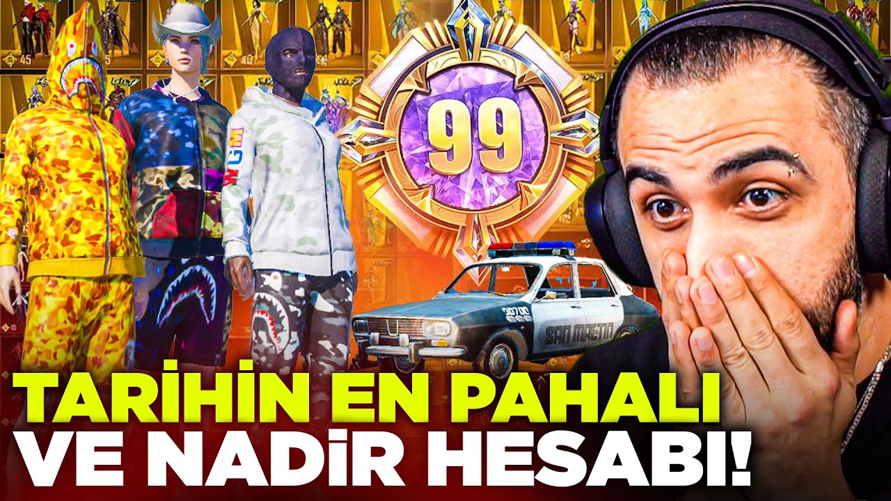 PUBG MOBILE TARİHİNİN EN PAHALI VE NADİR HESABI!! 😱 3 BAPE SETİ BİRDEN OLAN TEK HESAP!