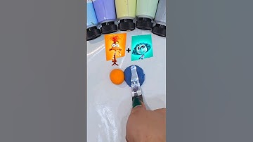 what color do mixed emotions make?😉(Inside Out 2) #colormixing #shorts #insideout #insideout2