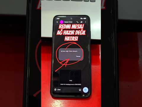 Ağ hazır değil.Tekrar deneyin mesaj hatası çözümü.Redmi Telefon Mesajlar uygulaması.📱✉️