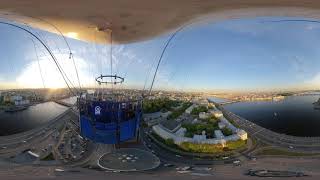 Санкт-Петербург с высоты птичьего полета в 360 VR