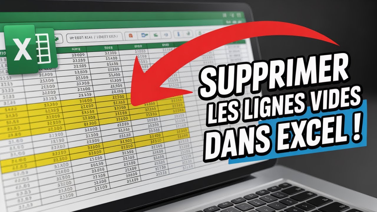 ❌📊 Excel : Supprimer les LIGNES VIDES facilement ! ⚡✅